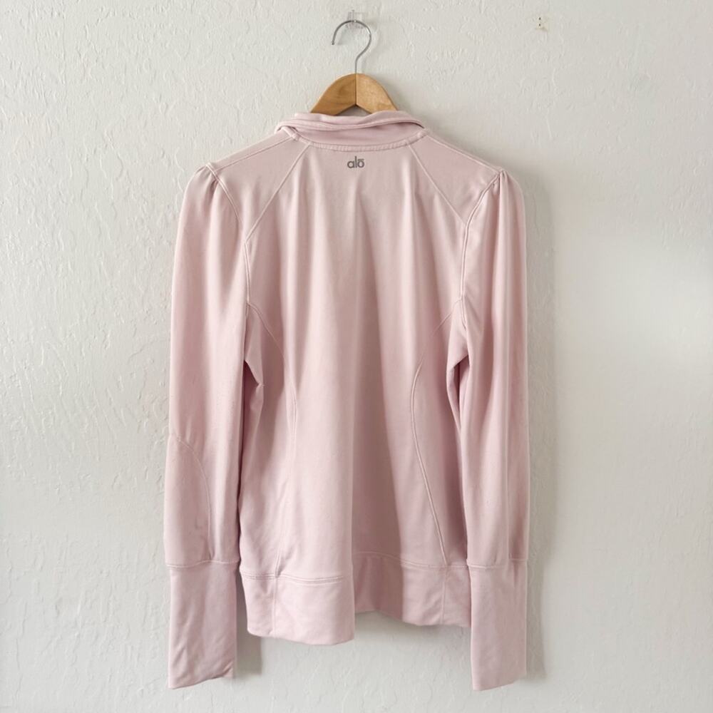 Alo Yoga Light Pink Full Zip Jacket - Picture 6 of 8